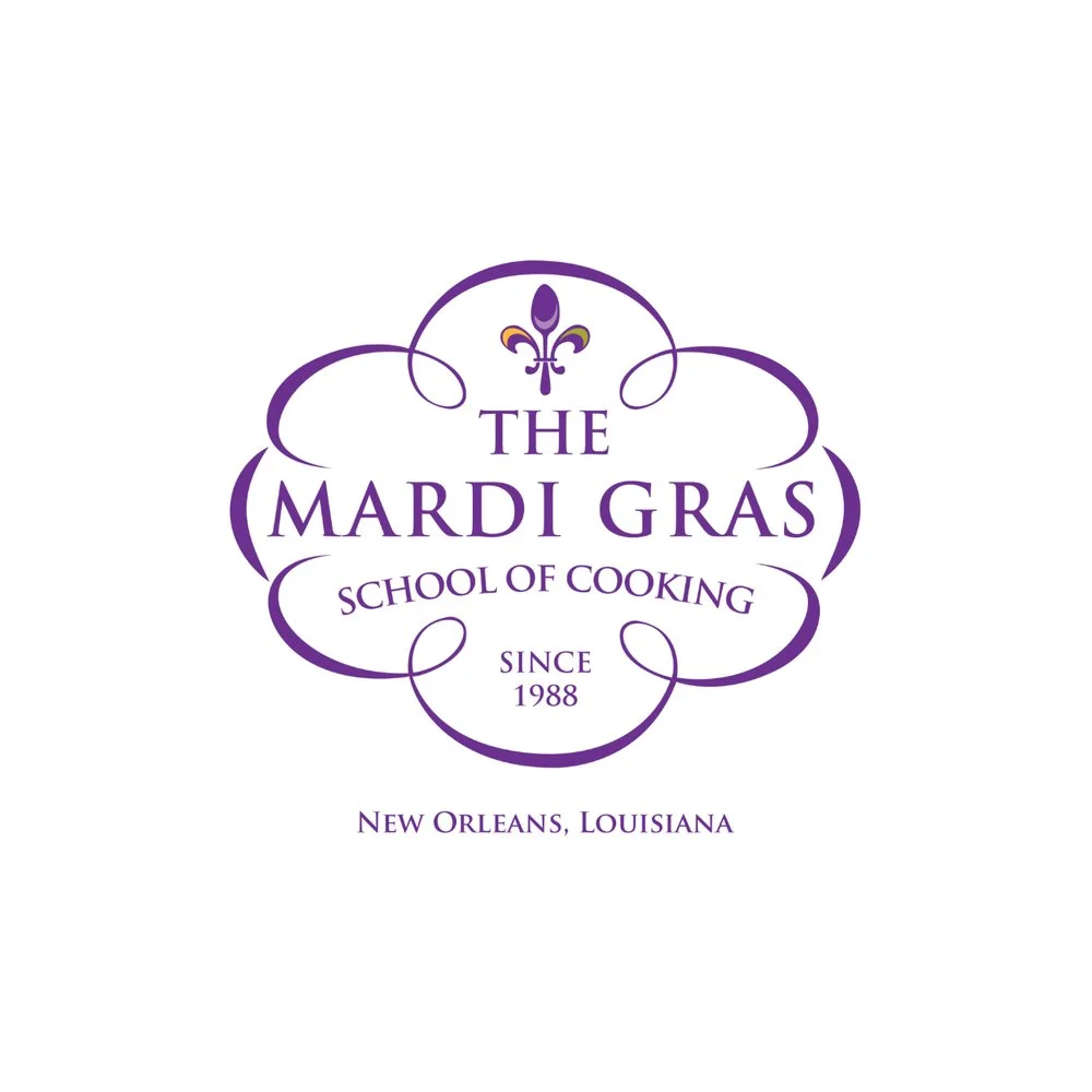 The Mardi Gras School of Cooking logo