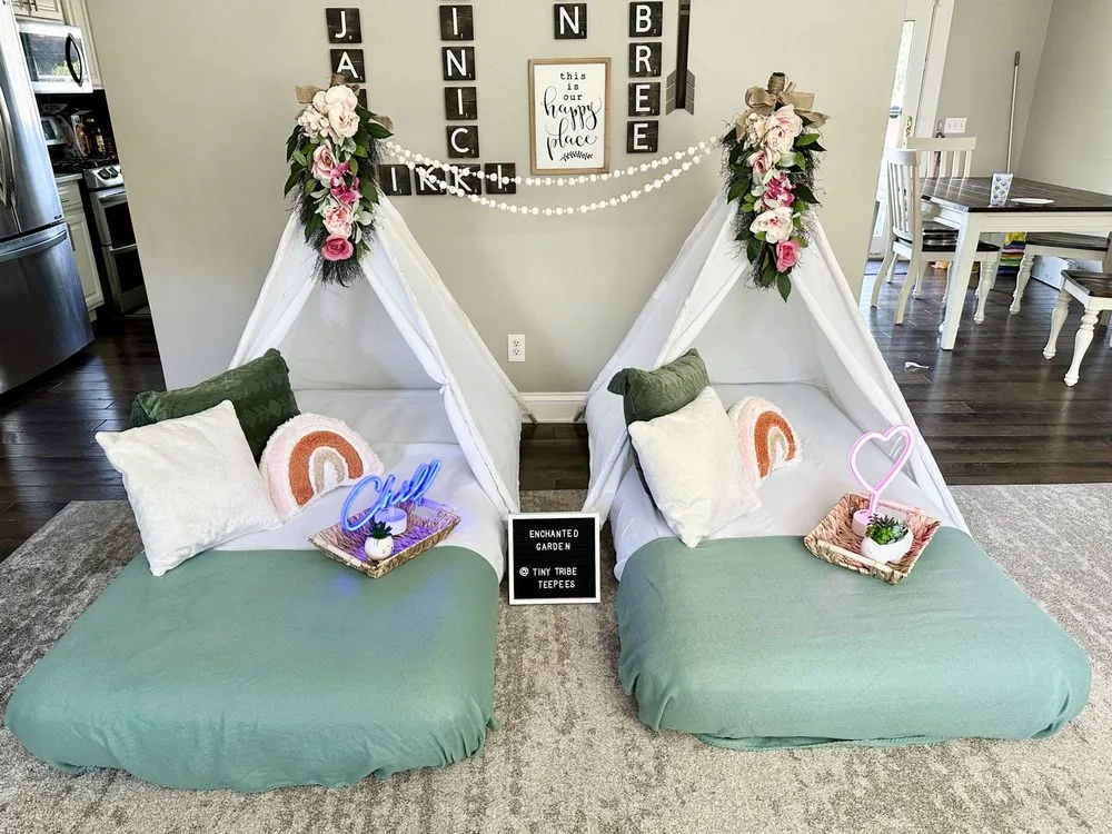 Tiny Tribe Teepees Slumber Parties logo
