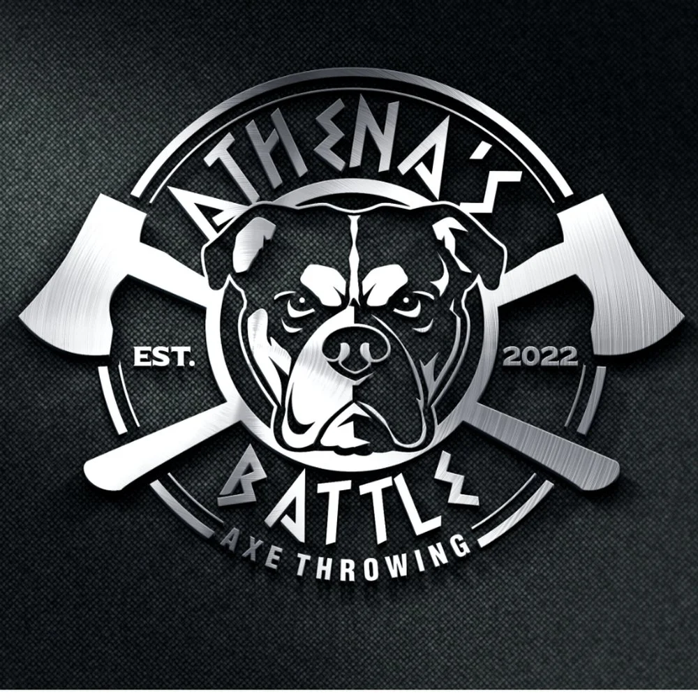 Athena's Battle Axe Throwing logo