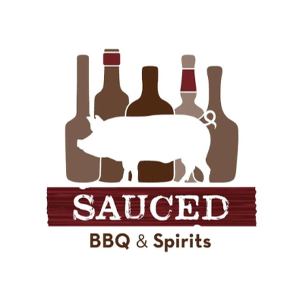 Sauced BBQ & Spirits - Orange logo