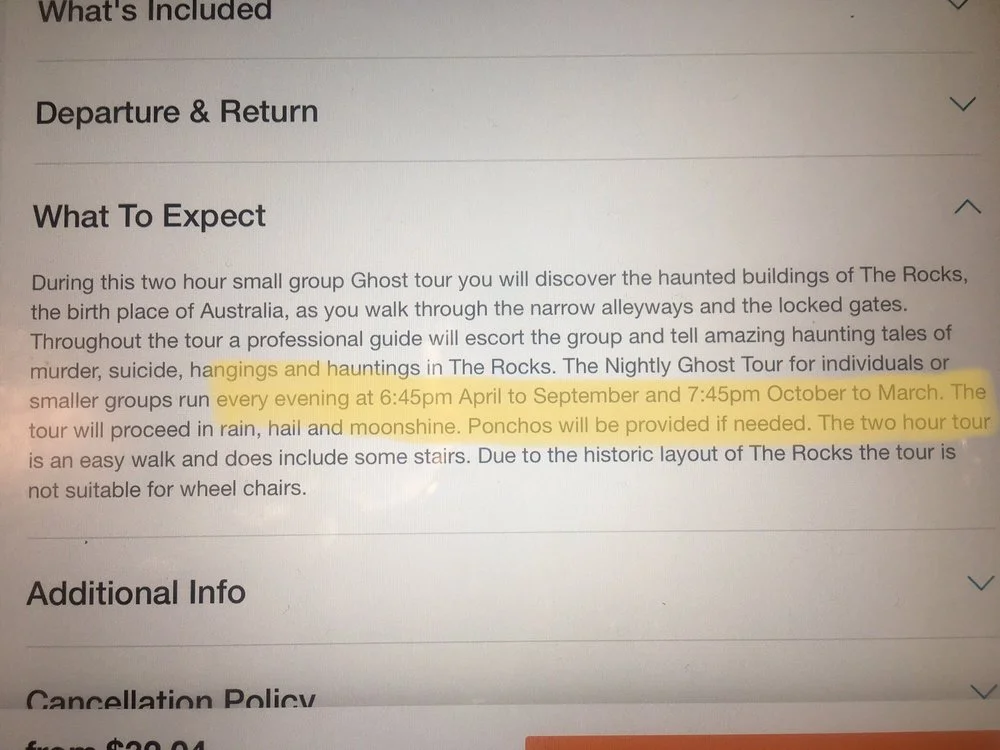 The Rocks Ghost Tours image