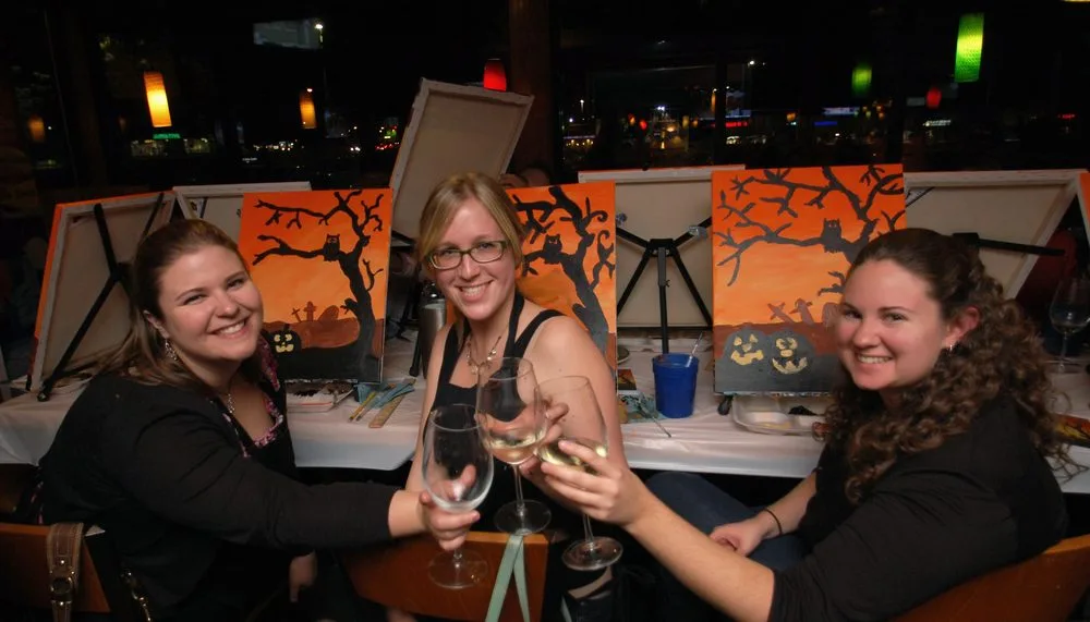 Paint, Drink and Be Merry logo
