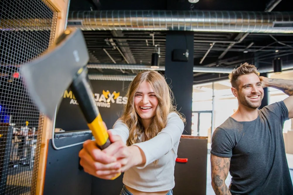 LumberjAxes Axe Throwing - Cranberry logo
