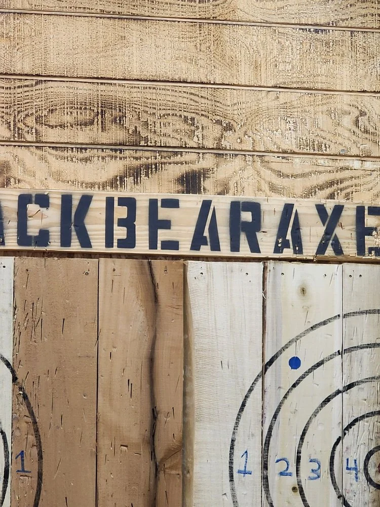 Black Bear Axe Throwing logo