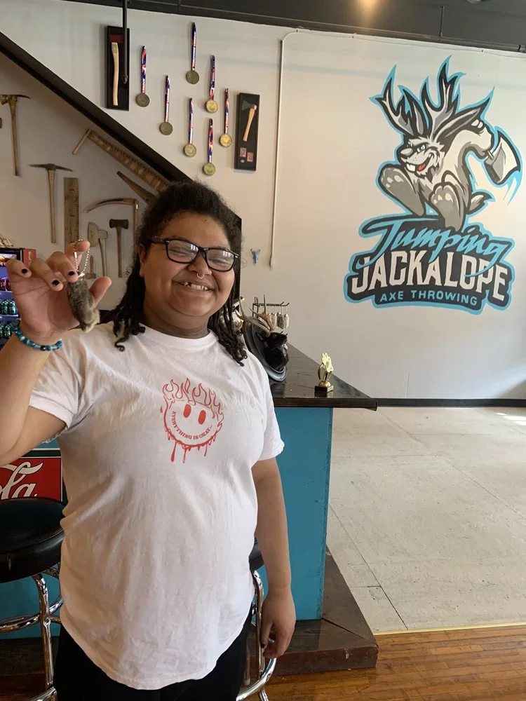 Jumping Jackalope Axe Throwing image