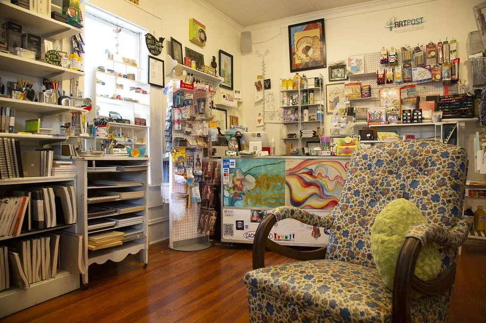 ART POST at Happymess Supplies & Studios logo