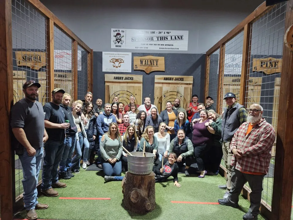 Angry Jack’s Axe Throwing Club logo