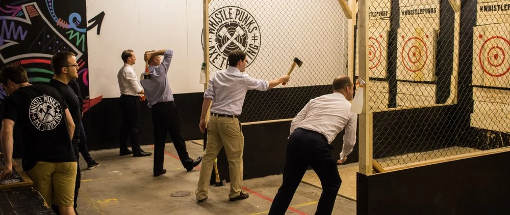 Whistle Punks Urban Axe Throwing logo
