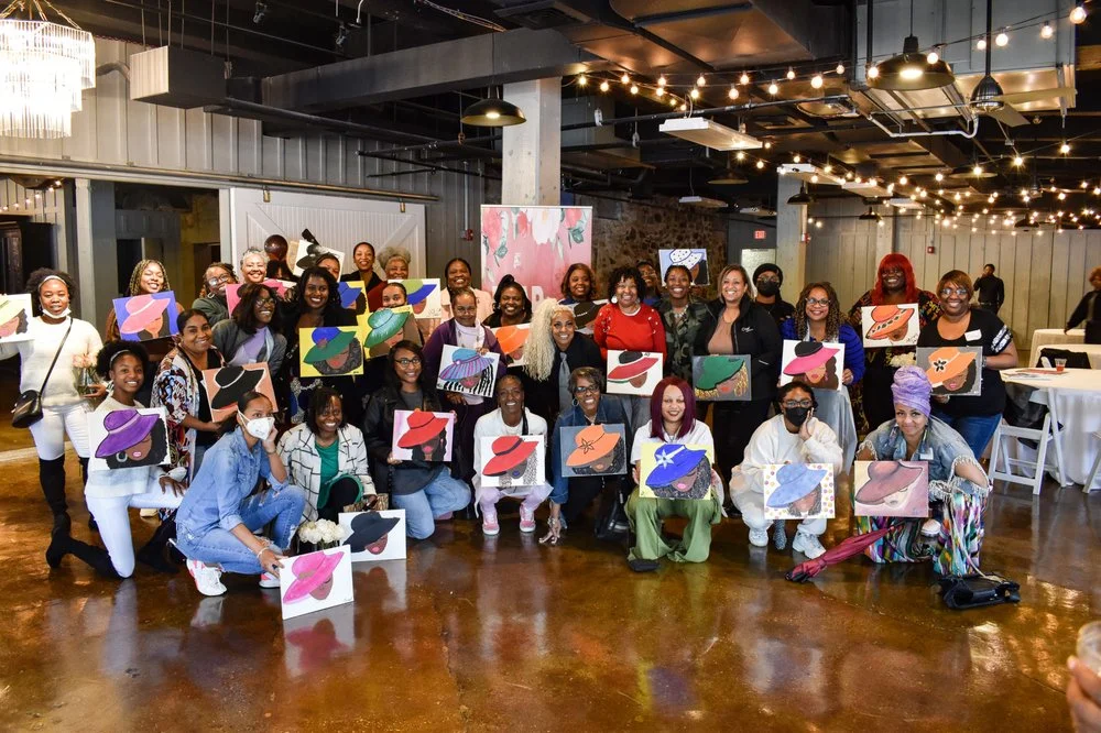 Sade Paint & Sip logo